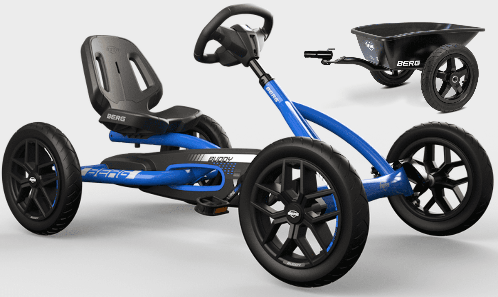 BERG Gokart Buddy Blue 2.0 (Facelift) inkl. Trailer L